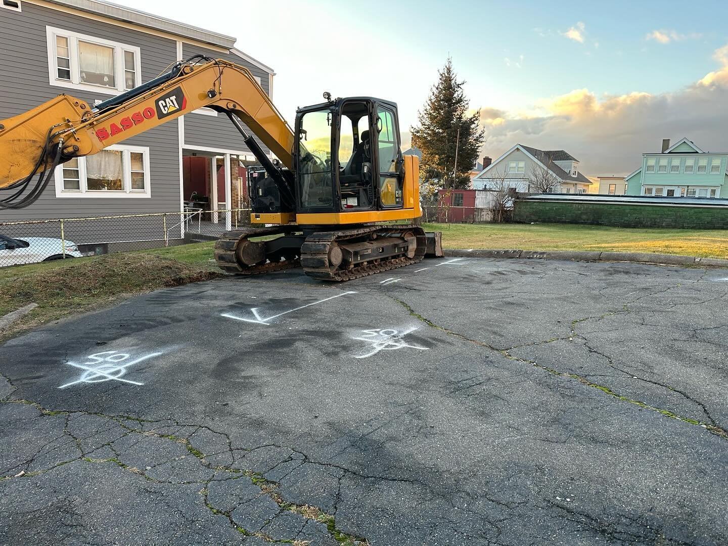 Finished concrete and sidewalk work
