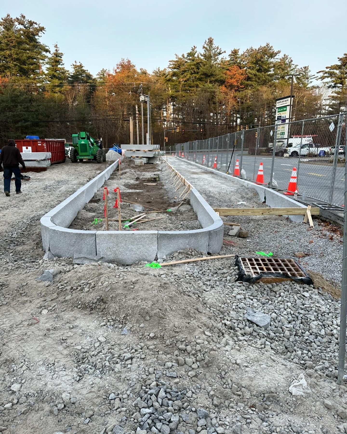 Retaining wall and site work by Sasso Construction