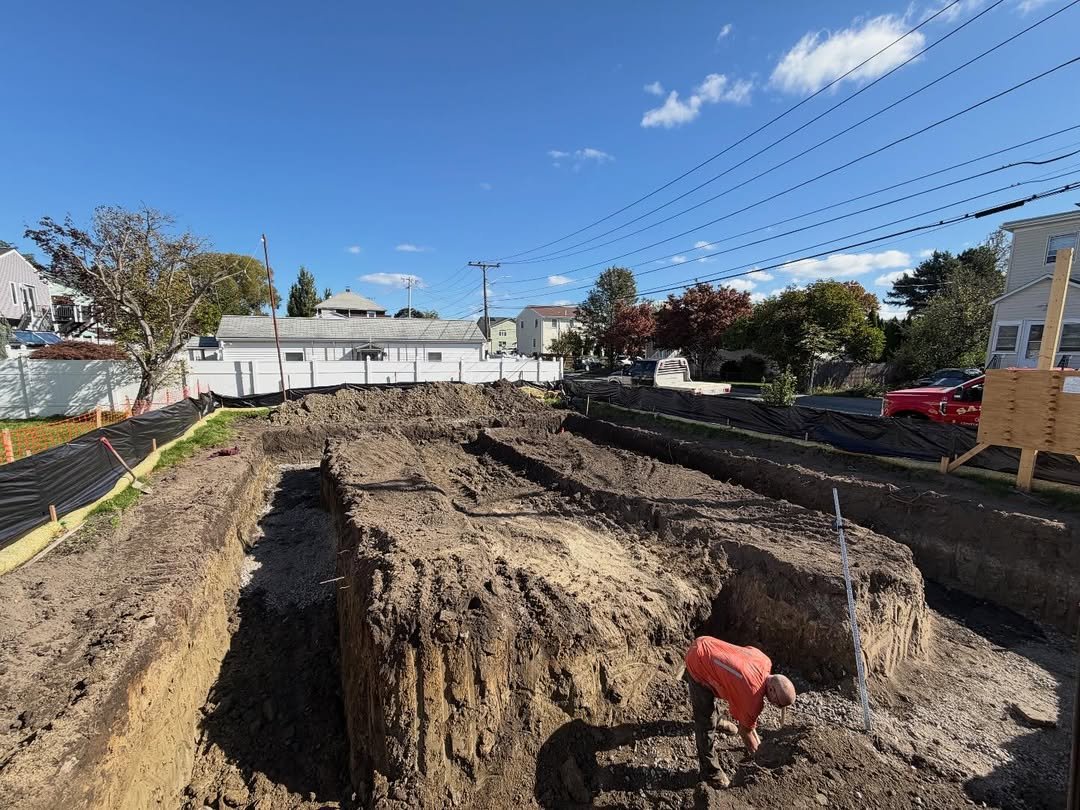 Foundation excavation in progress