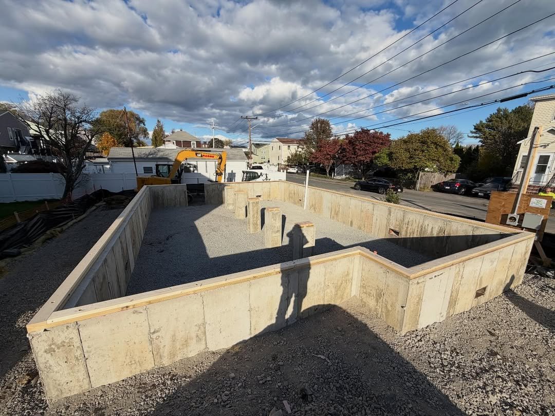 Concrete foundation work by Sasso Construction