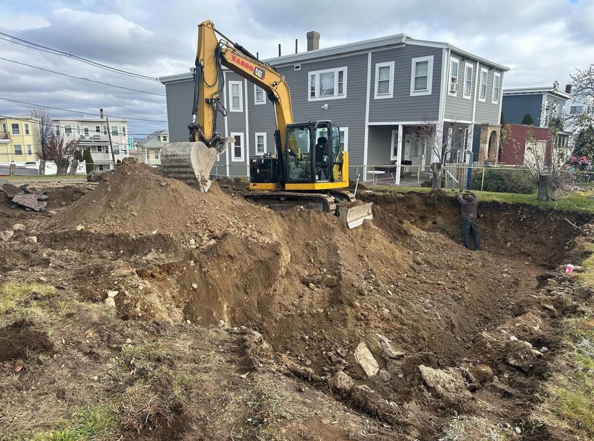 Construction equipment and crew work area